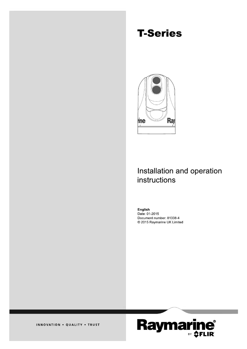 Page 1 de la notice Manuel utilisateur Raymarine T303
