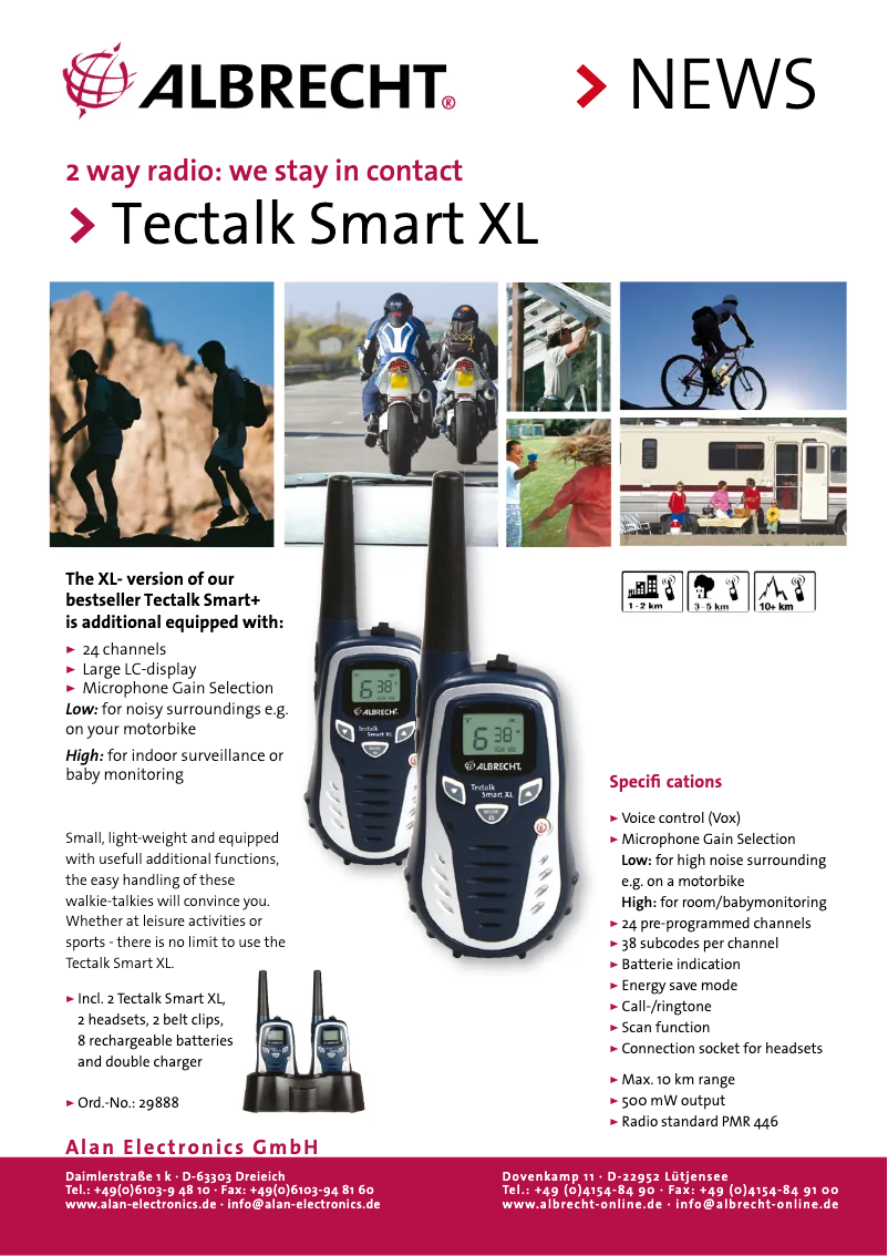 Page 1 of the manual User Manual Albrecht Smart XL