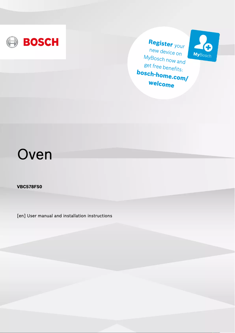 Page 1 de la notice Guide d'installation Bosch VBC578FS0