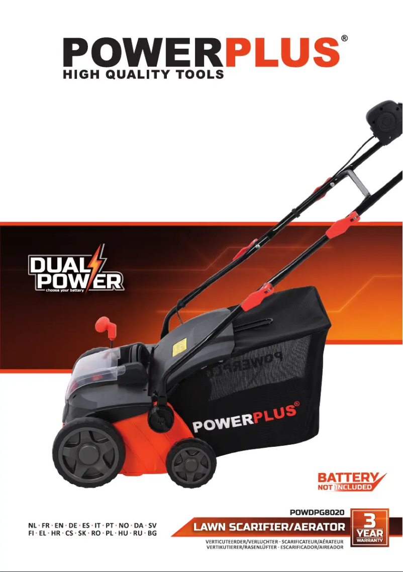 Page 1 de la notice Manuel utilisateur PowerPlus POWDPG8020