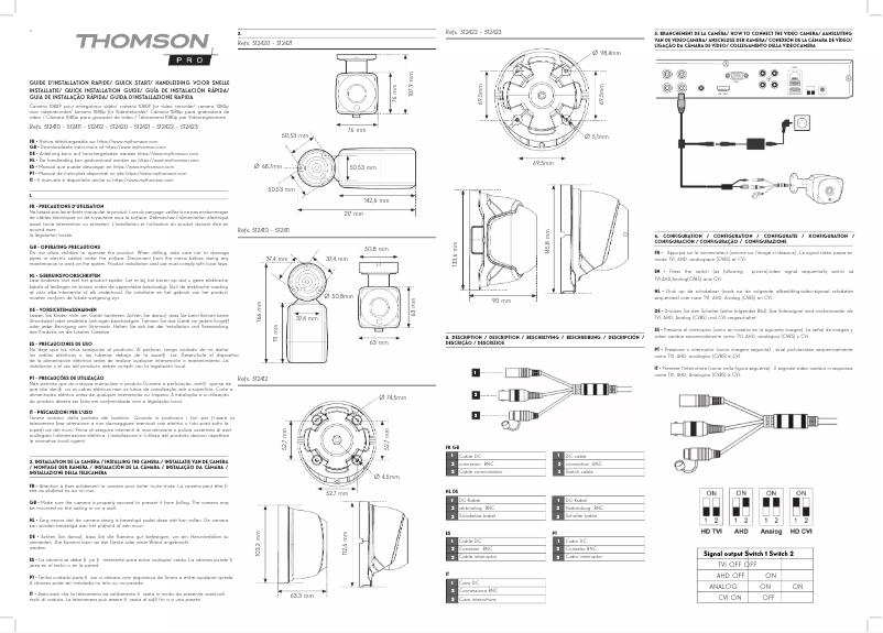 Page 1 de la notice Manuel utilisateur Thomson 512410