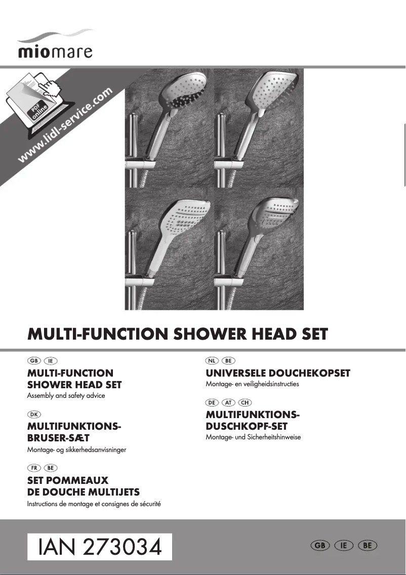 Page 1 de la notice Manuel utilisateur Miomare IAN 273034