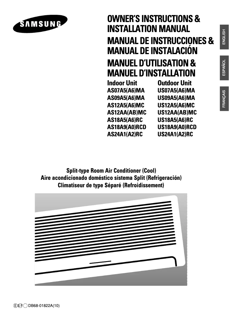 Página 1 del manual Manual de usuario Samsung US24A2RC