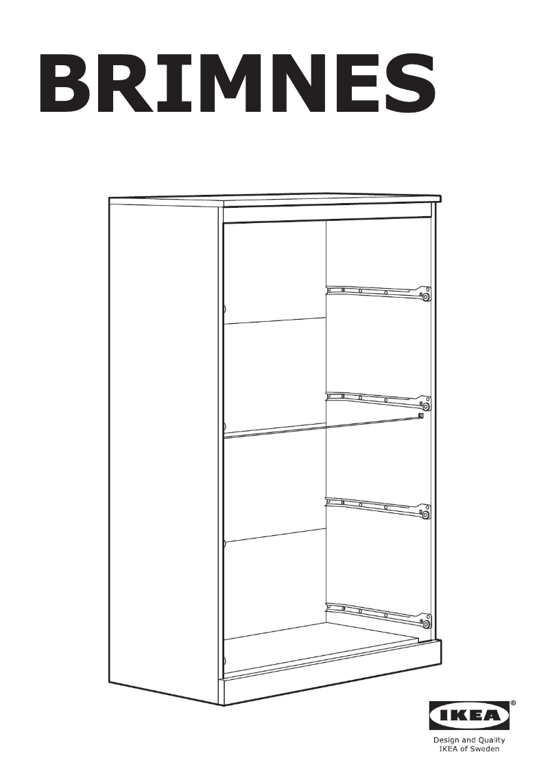 Page 1 de la notice Manuel utilisateur Ikea BRIMNES 904.731.27