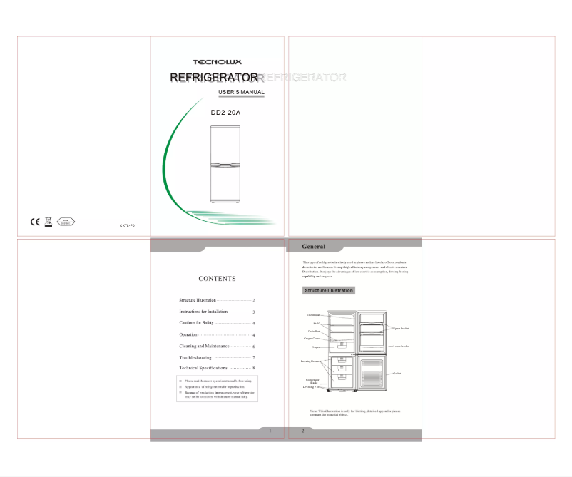 Página 1 del manual Manual de usuario Tecnolux DD2-20A