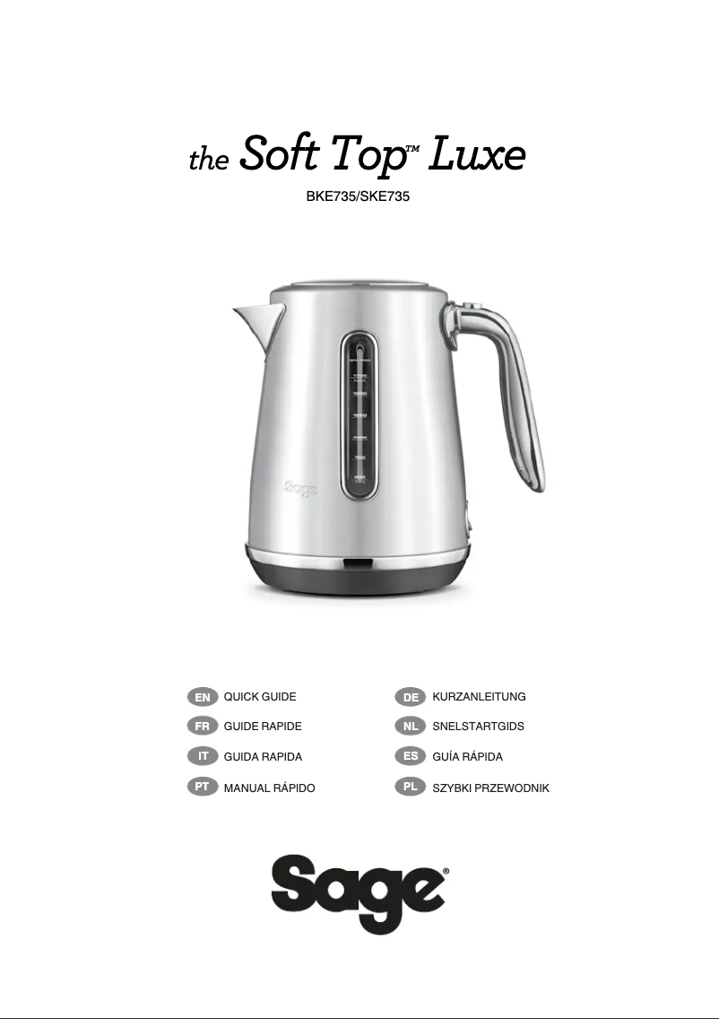 Page 1 de la notice Manuel utilisateur Breville The Soft Top Luxe BKE735