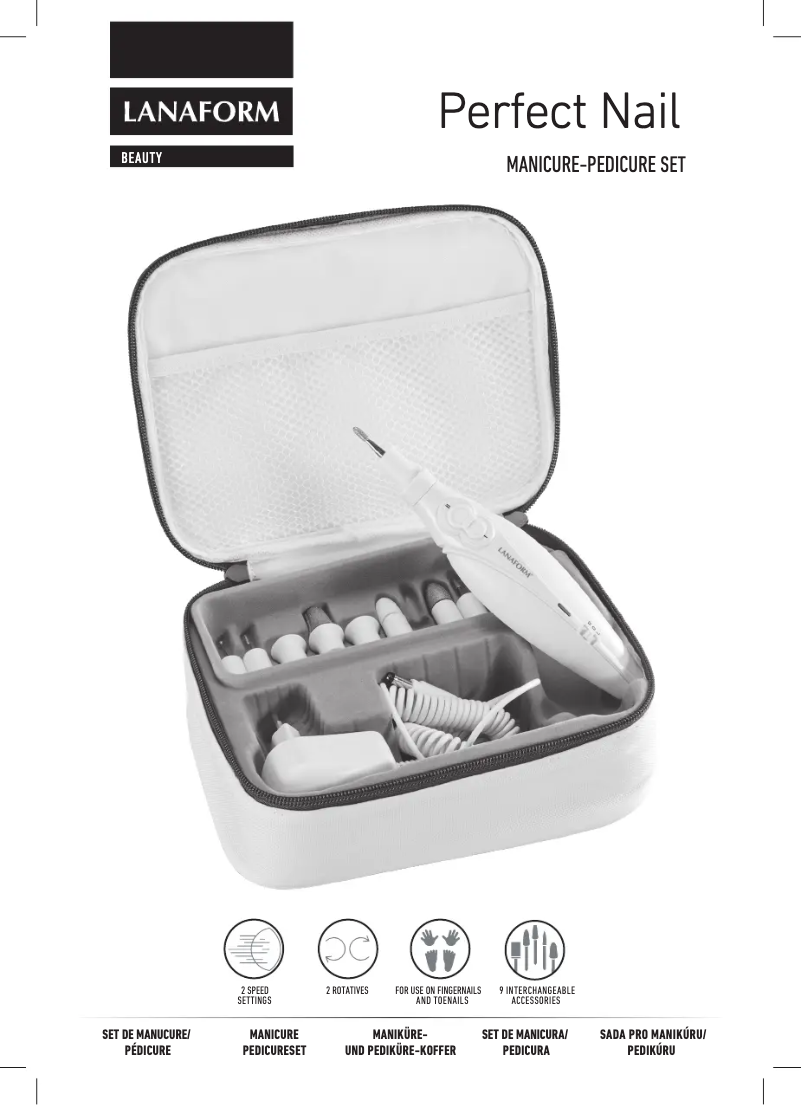 Page 1 de la notice Manuel utilisateur Lanaform Perfect Nail