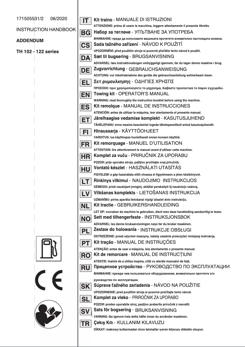 Page 1 de la notice Manuel utilisateur Stiga Estate Pro 9122 XWSY