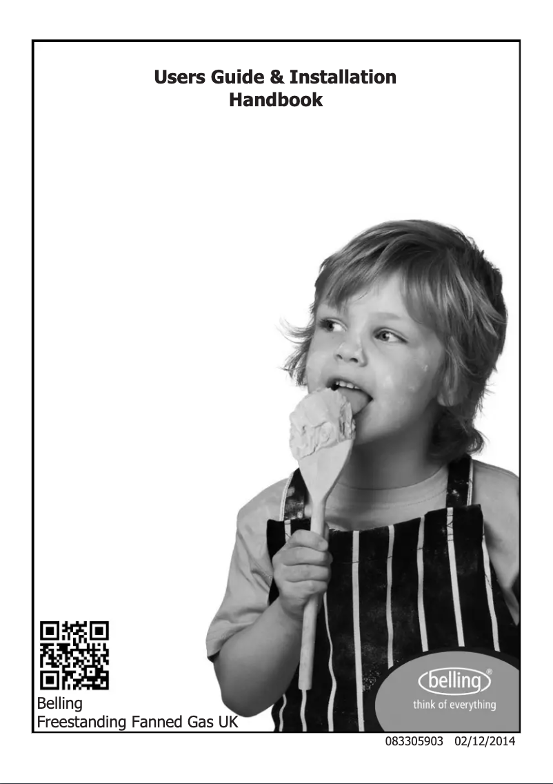 Page 1 de la notice Manuel utilisateur Belling FSG60DOF LPG