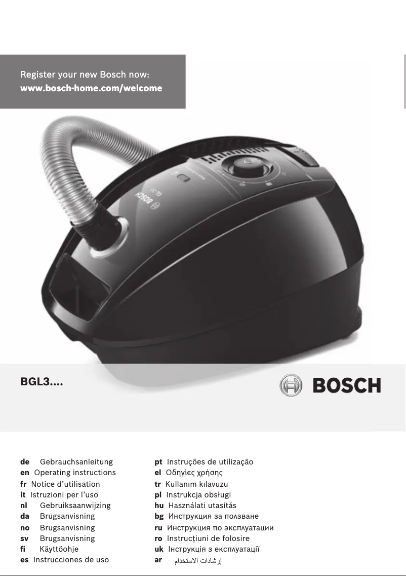 Página 1 del manual Manual de usuario Bosch BGL32222