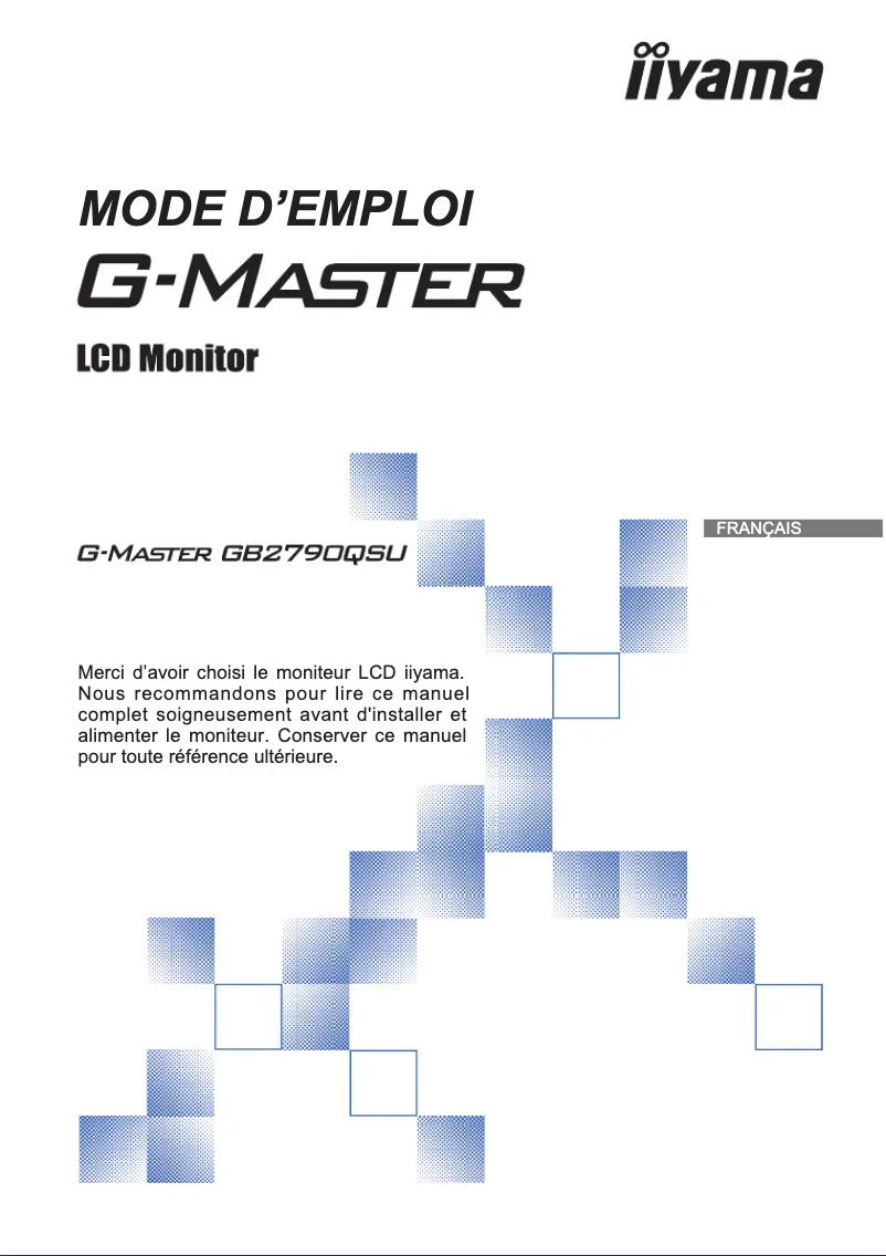Page 1 de la notice Manuel utilisateur Iiyama G-Master GB2790QSU