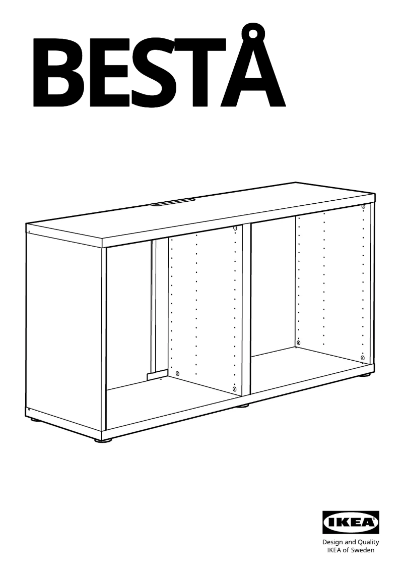 Page 1 de la notice Manuel utilisateur Ikea BESTÅ 602.998.89