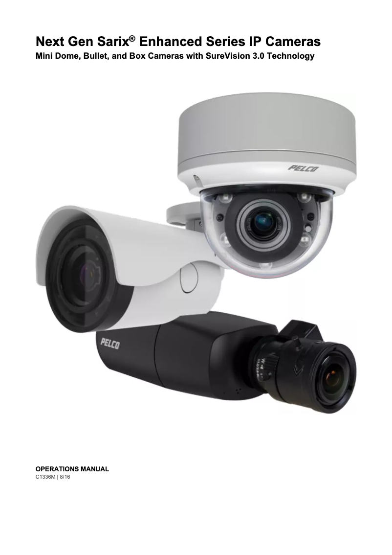 Página 1 del manual Manual de usuario Pelco Sarix IME129