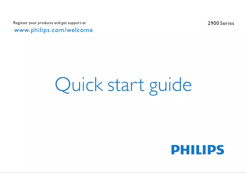 Page n°1 - Guide de démarrage rapide Philips 42PFL2908S