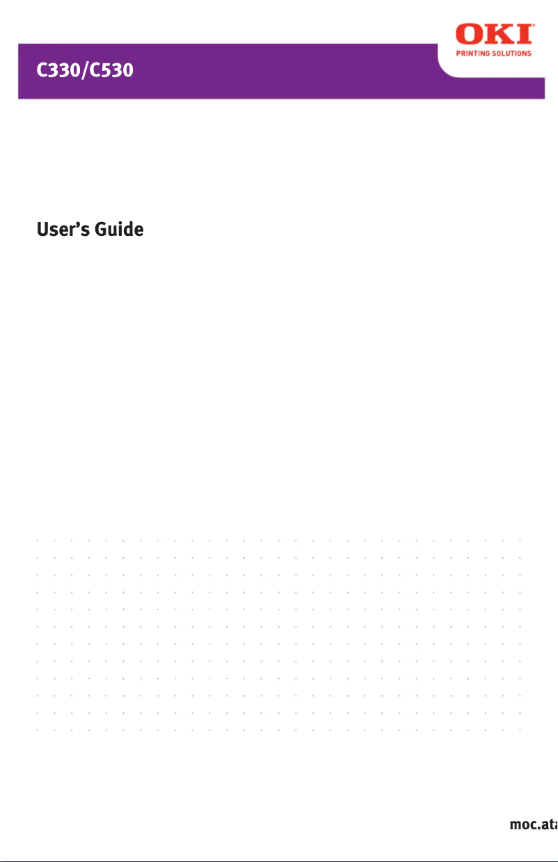 Page 1 de la notice Manuel utilisateur OKI C330