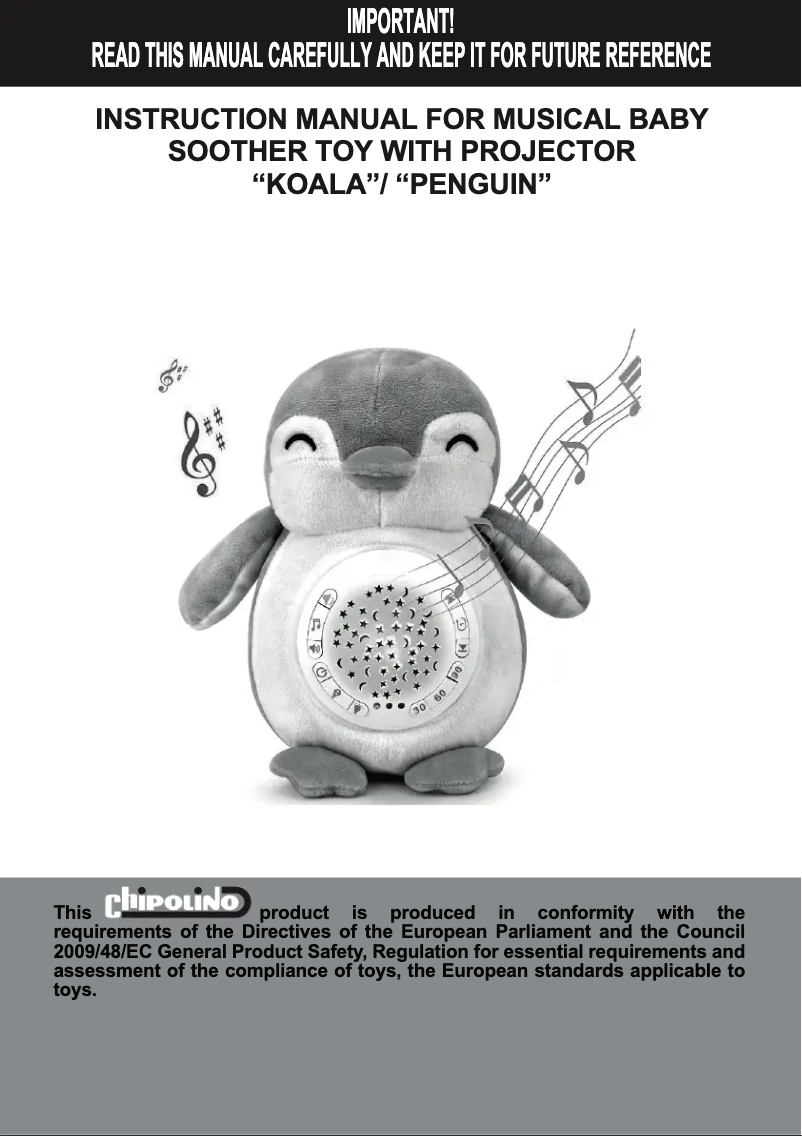 Page 1 de la notice Manuel utilisateur Chipolino Penguin