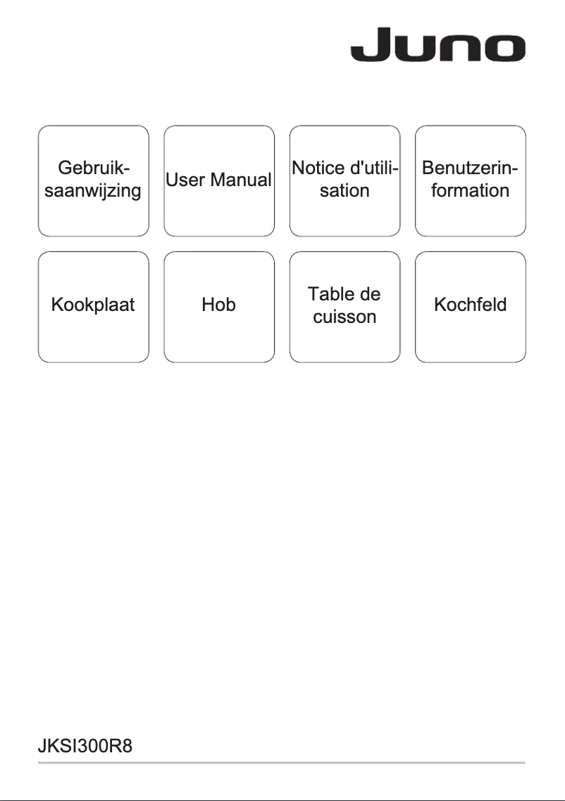 Page 1 de la notice Manuel utilisateur Juno JKSI300R8