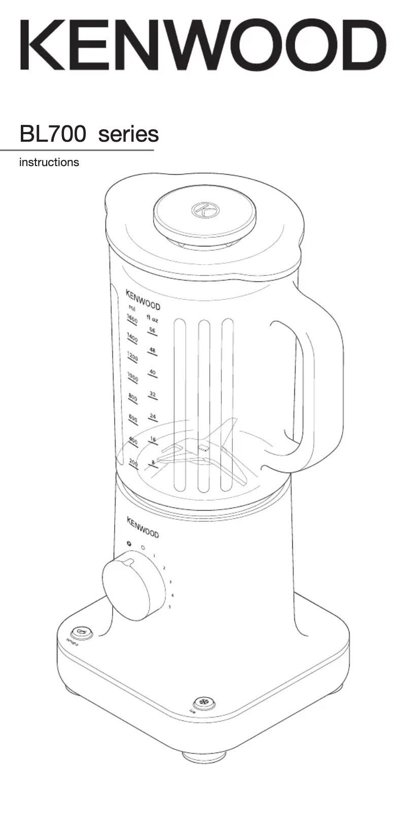 Page 1 de la notice Manuel utilisateur Kenwood kMix BL700