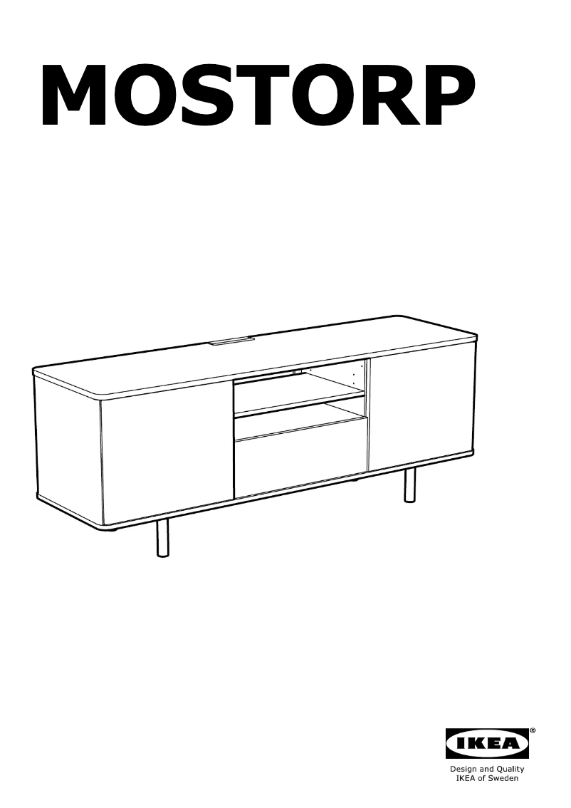 Page 1 de la notice Manuel utilisateur Ikea MOSTORP