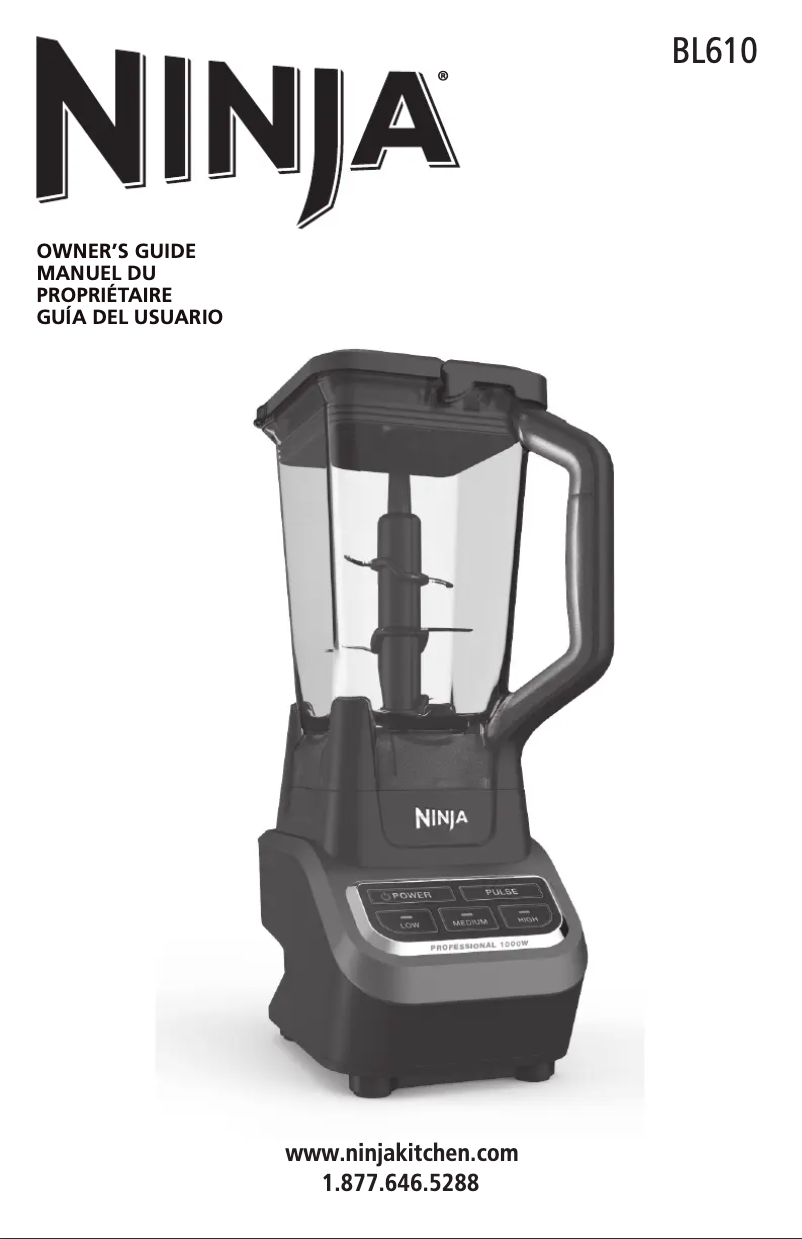 Page 1 de la notice Manuel utilisateur Ninja BL610