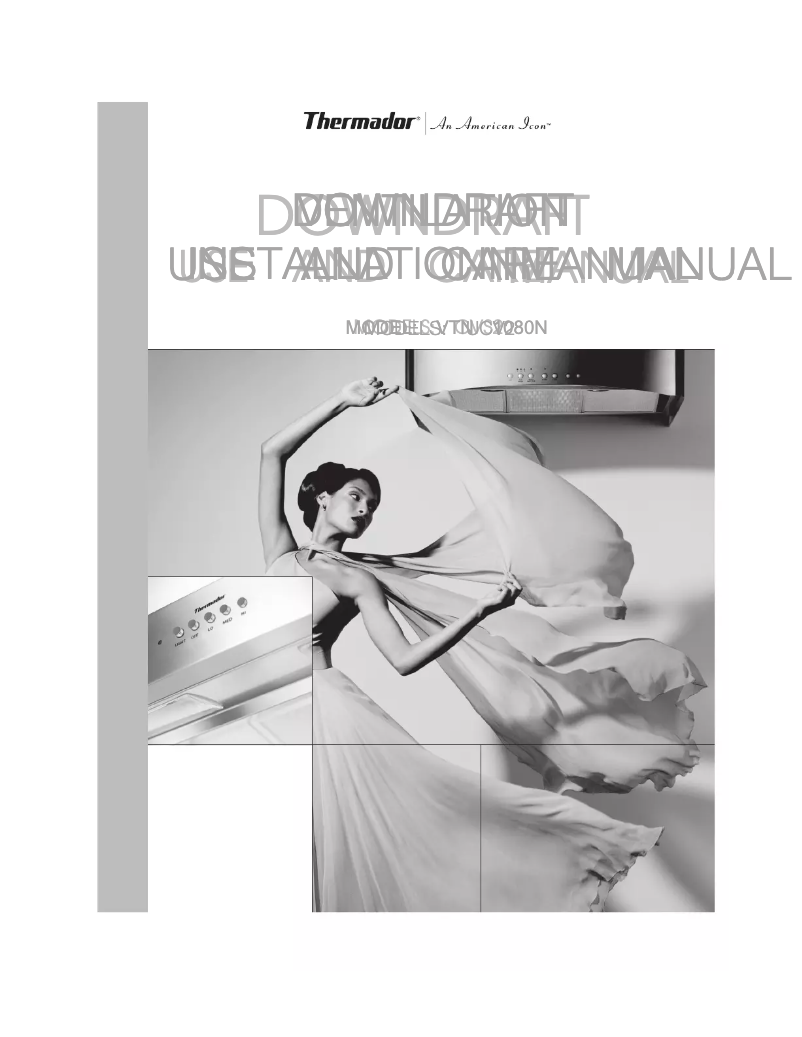 Page 1 de la notice Manuel utilisateur Thermador VTN1090R