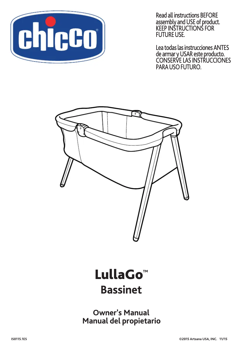 Page 1 de la notice Manuel utilisateur Chicco LullaGo