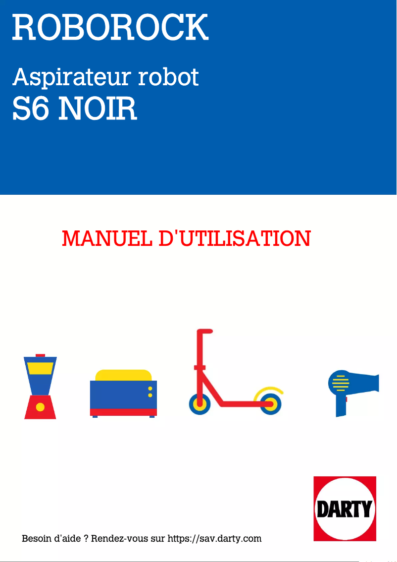 Page 1 de la notice Manuel utilisateur Roborock S6