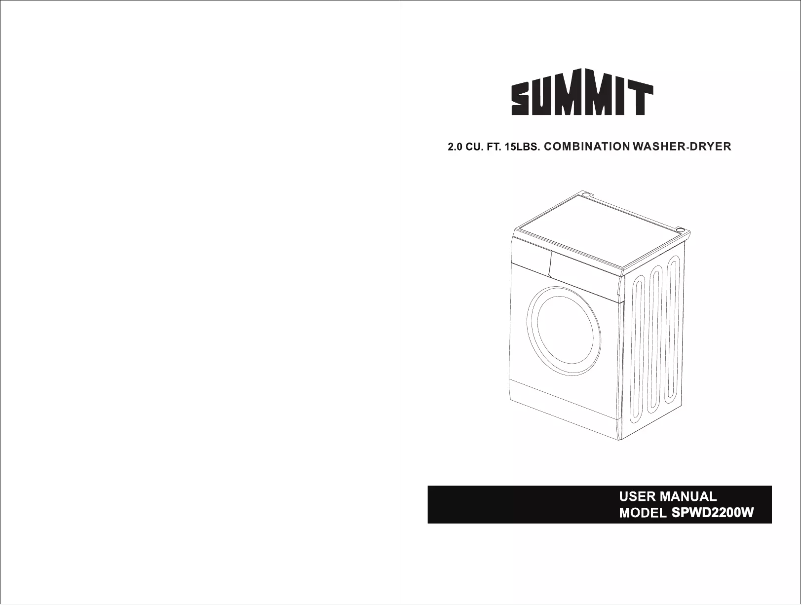 Página 1 del manual Manual de usuario Summit SPWD2200W