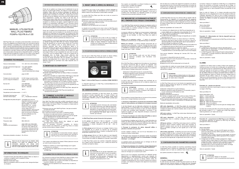 Página 1 del manual Manual de usuario Fibaro FGWPE-102