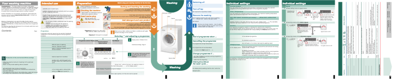 Page 1 de la notice Manuel d'utilisation et d'entretien Siemens WS10O260BY