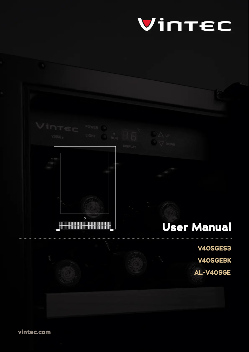 Página 1 del manual Manual de usuario Vintec VIN40SGEALRH