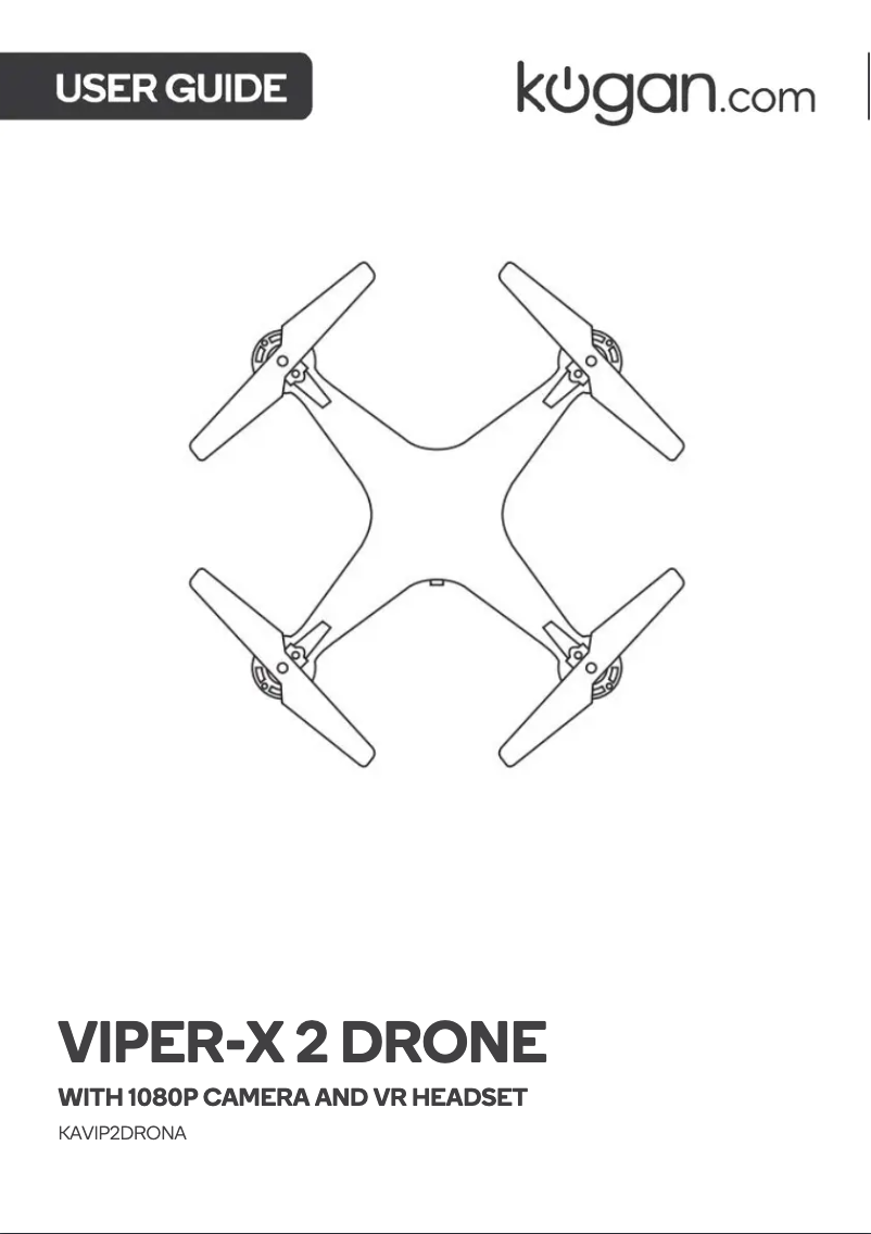 Page 1 de la notice Manuel utilisateur Kogan KAVIP2DRONA