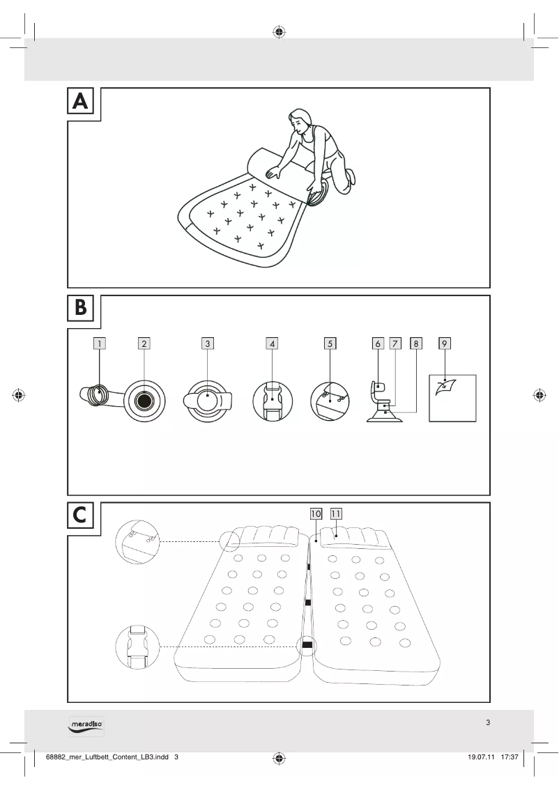 Page 1 de la notice Manuel utilisateur Meradiso IAN 68882