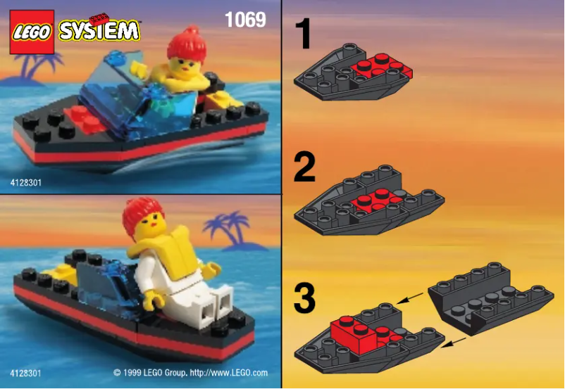 Página 1 del manual Manual de usuario Lego 2882 SPEED BOAT (NBD)