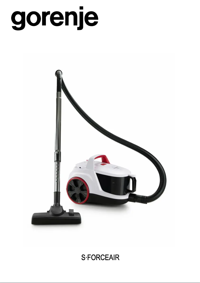 Página 1 del manual Manual de usuario Gorenje S-Force Air VCE01SFAWR