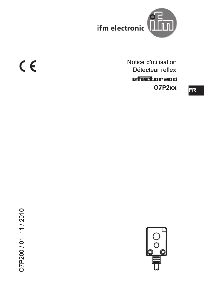 Page 1 de la notice Manuel utilisateur IFM O7P203