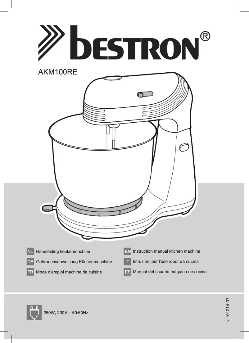 Page 1 de la notice Manuel utilisateur Bestron AKM100RE
