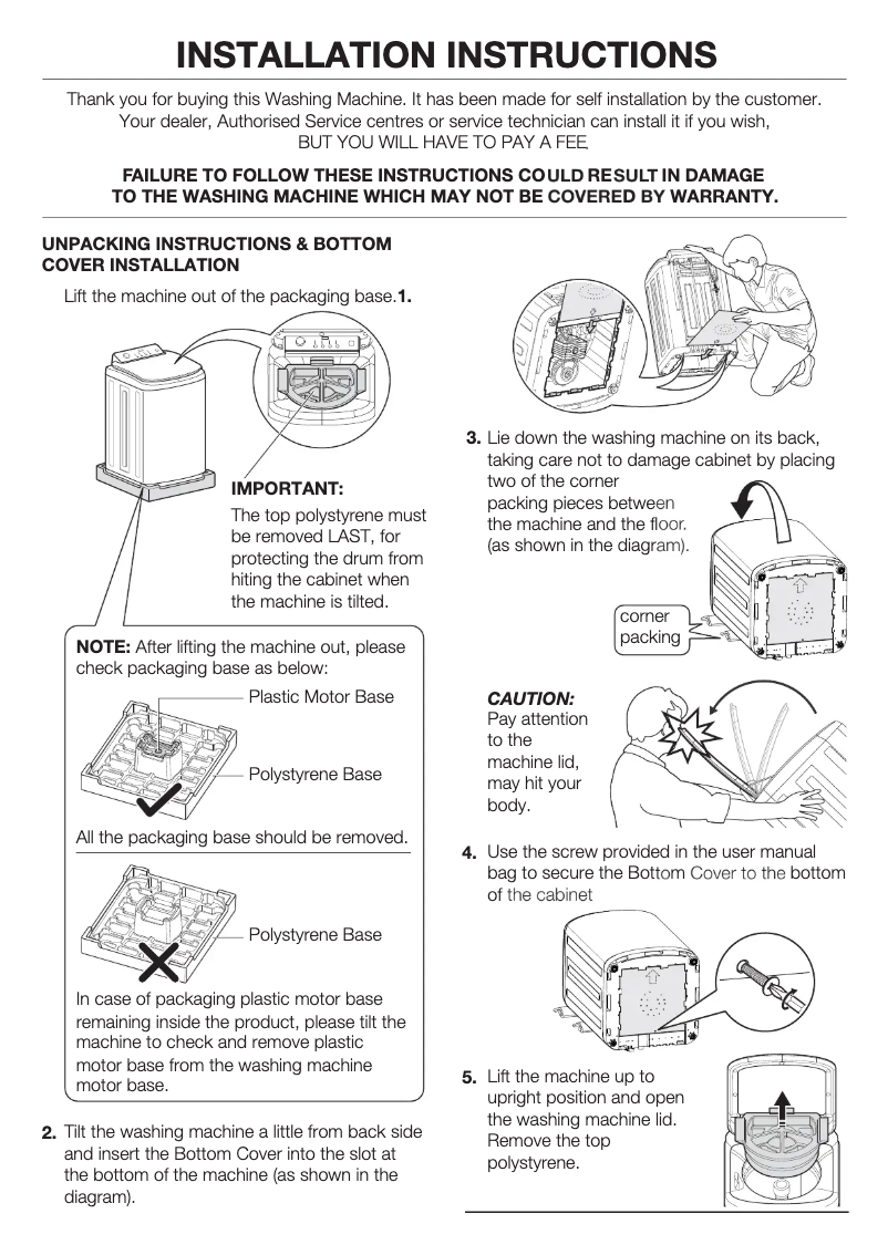 Page 1 de la notice Guide d'installation Simpson SWT5541