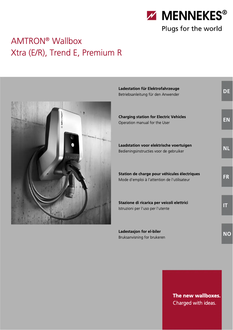 Page 1 de la notice Manuel utilisateur Mennekes AMTRON Xtra 11