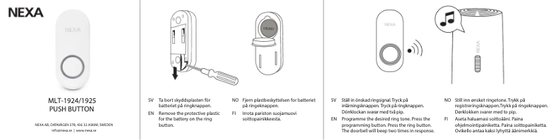 Página 1 del manual Manual de usuario Nexa MLT-1925