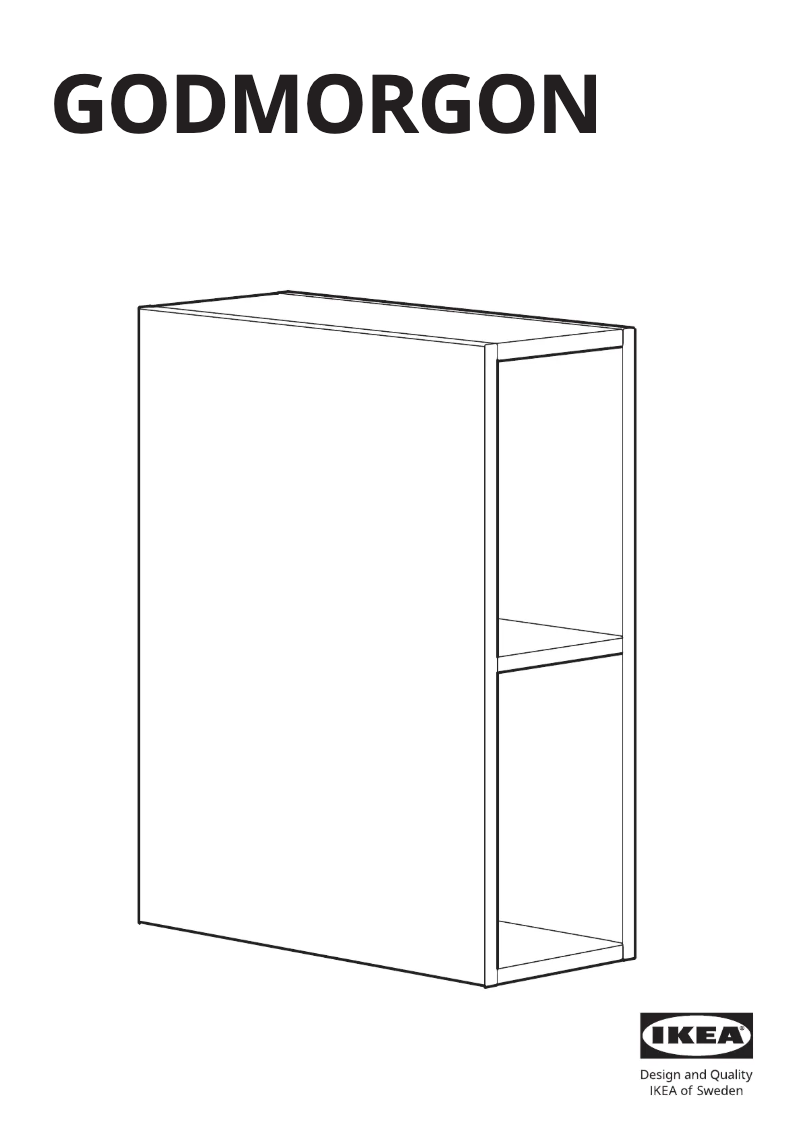 Page 1 de la notice Manuel utilisateur Ikea GODMORGON 204.812.20