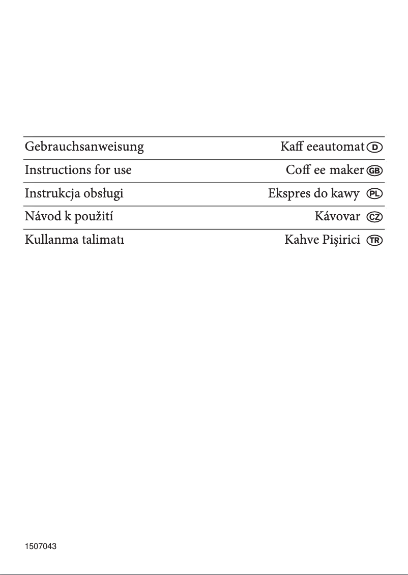 Page 1 de la notice Manuel utilisateur Severin KA 5367