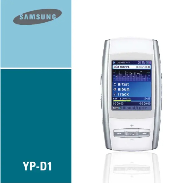 Página 1 del manual Manual de usuario Samsung YP-D1