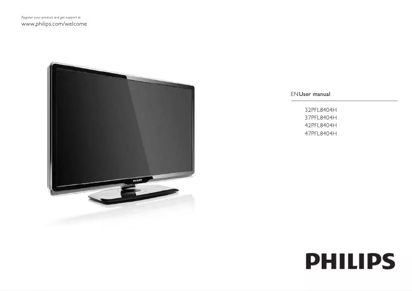 Page n°1 - Manuel utilisateur Philips 37PFL8404H