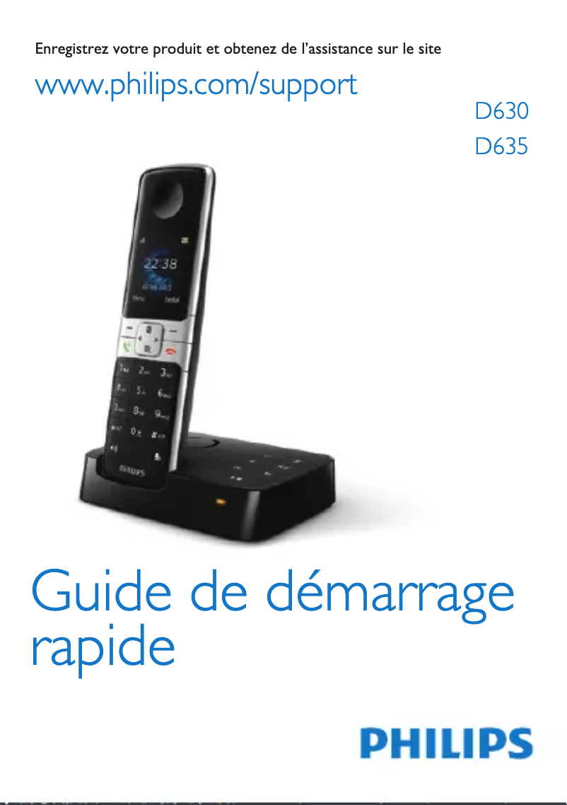 Página 1 del manual Guía de inicio rápido Philips D6301B