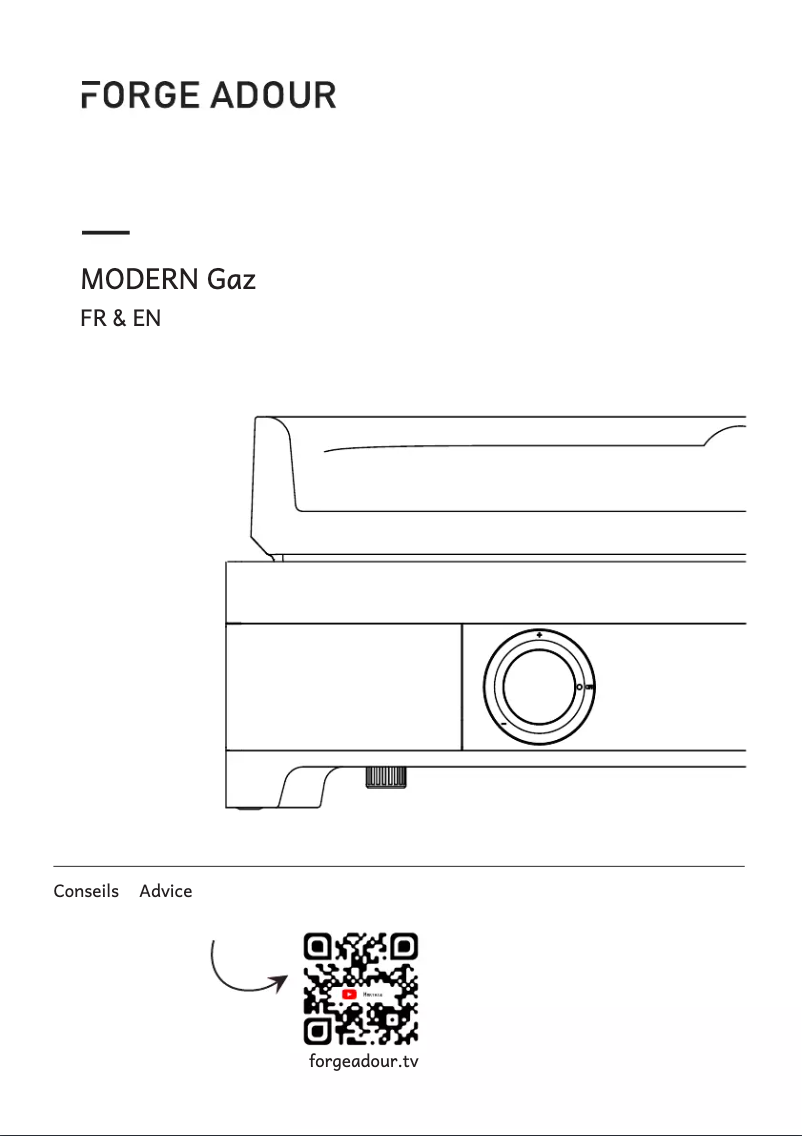 Page 1 de la notice Manuel utilisateur Forge Adour Modern G45 A N