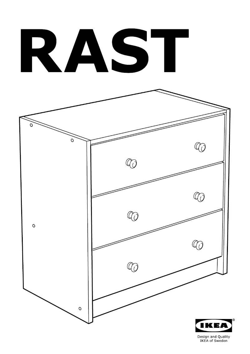 Page 1 de la notice Manuel utilisateur Ikea RAST 753.057.09