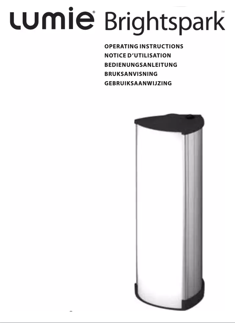 Página 1 del manual Manual de usuario Lumie Brightspark