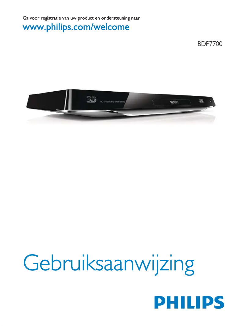 Page 1 de la notice Manuel utilisateur Philips BDP7700 CinemaPerfect