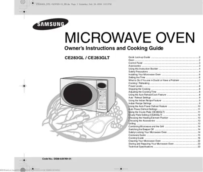 Página 1 del manual Manual de usuario Samsung CE283GLT
